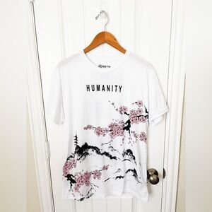 RGSTR Japan Osaka Tokyo Kyoto Humanity T-Shirt Cherry Blossom Tree Large